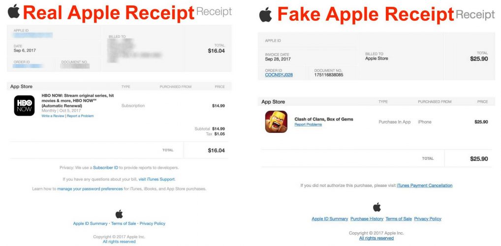 iPhone-Betrugs-E-Mail: "Apple Purchase Successfully Payment Confirmation"